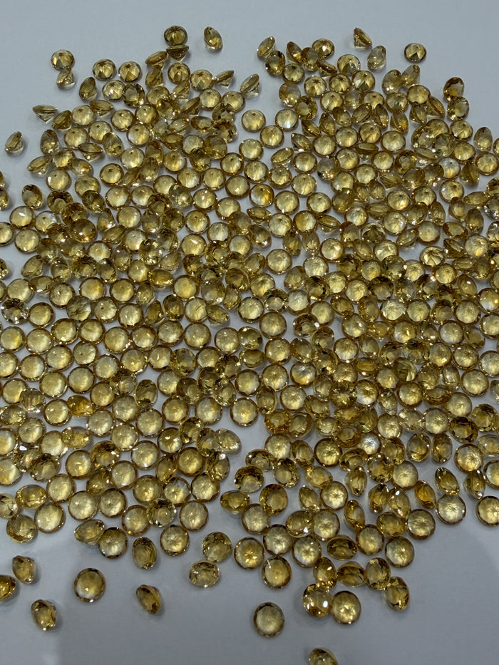Citrine 100 ct parcel photographed by KCT IMPEX