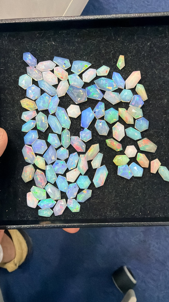 White opal from Ethiopia photographed from KCT IMPEX inventory